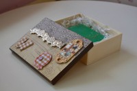 Caixa decorativa com sabonete artesanal